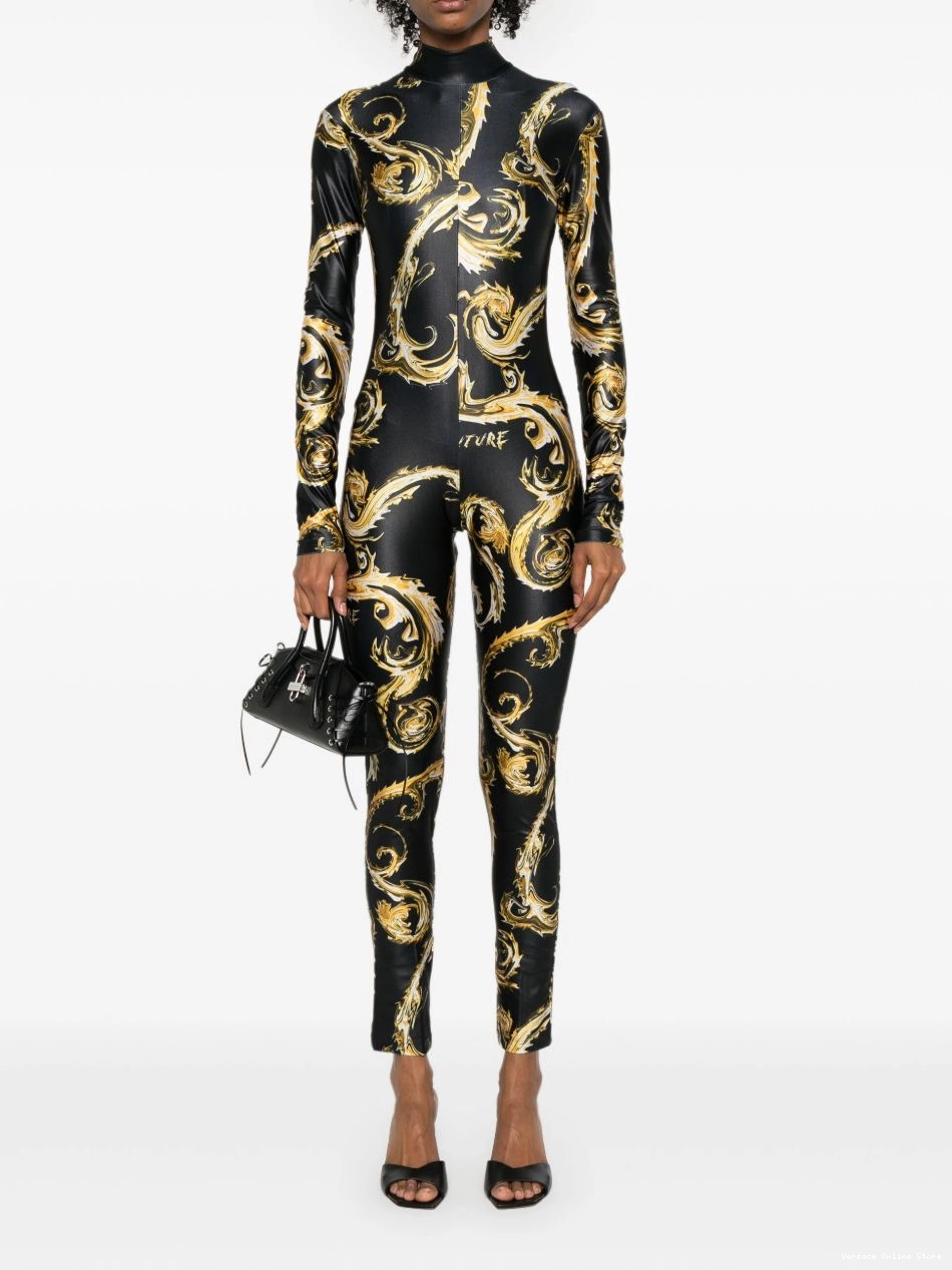 Affordable Chromo Women Couture jumpsuit Versace Jeans Couture-print 0713